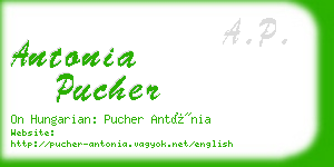 antonia pucher business card